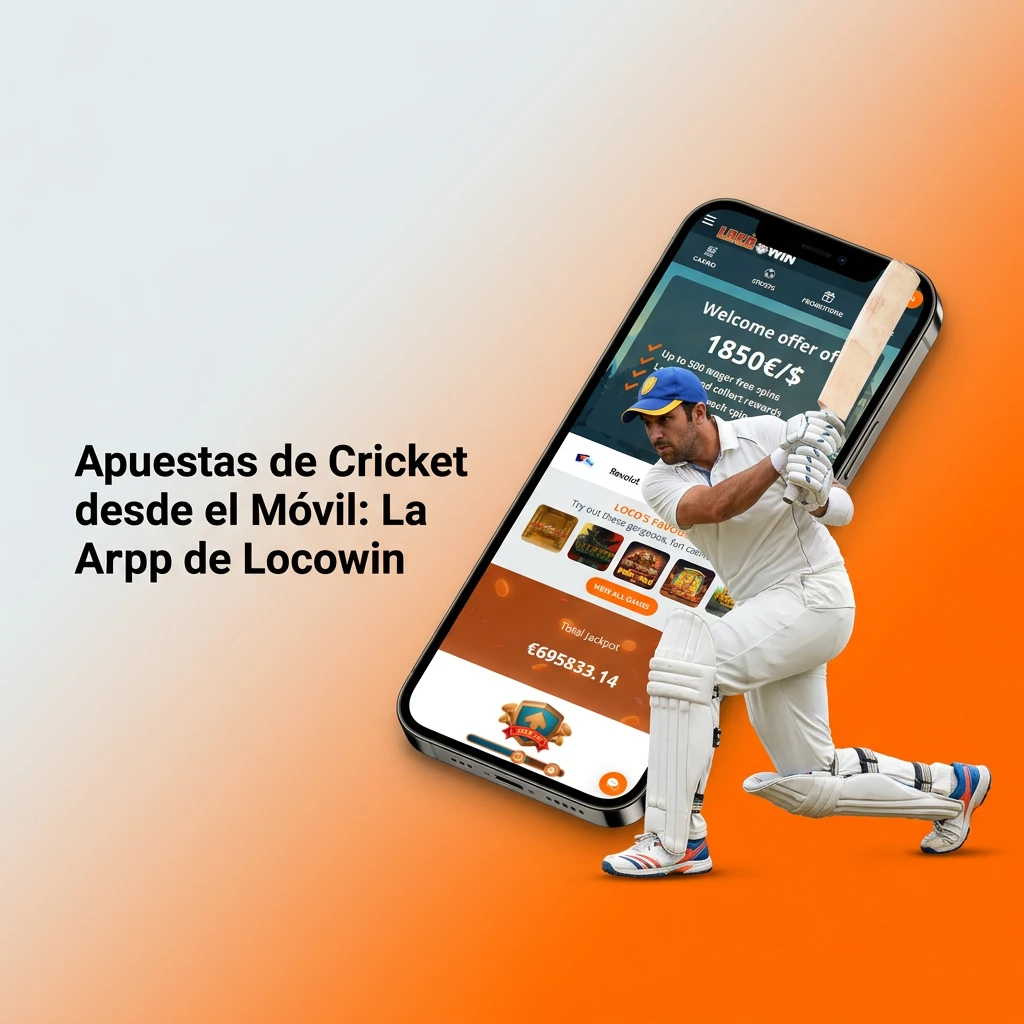 Smartphone displaying Locowin cricket betting app interface with live odds, available for Android and iOS mobile devices.
