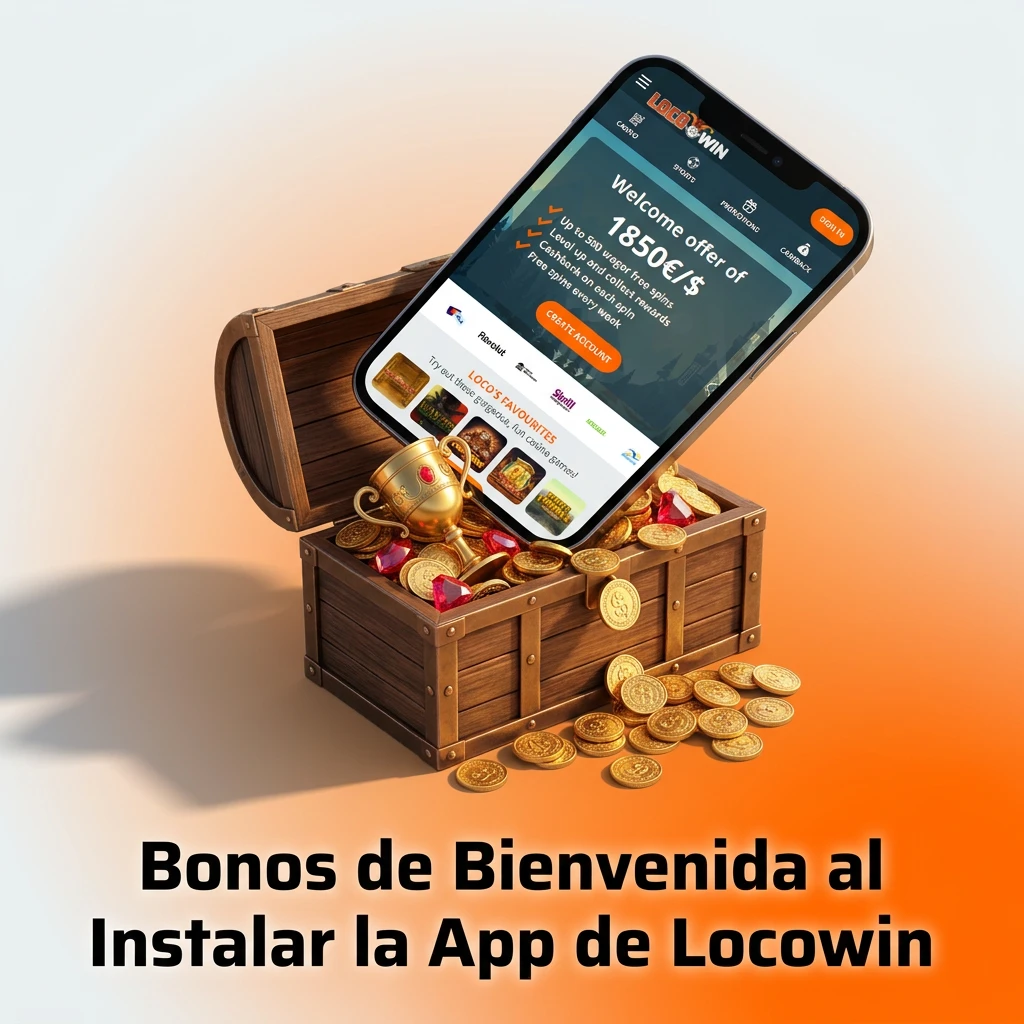 Locowin app welcome bonuses: up to €1,850 casino bonus, 500 free spins, and €100 free bet for new players
