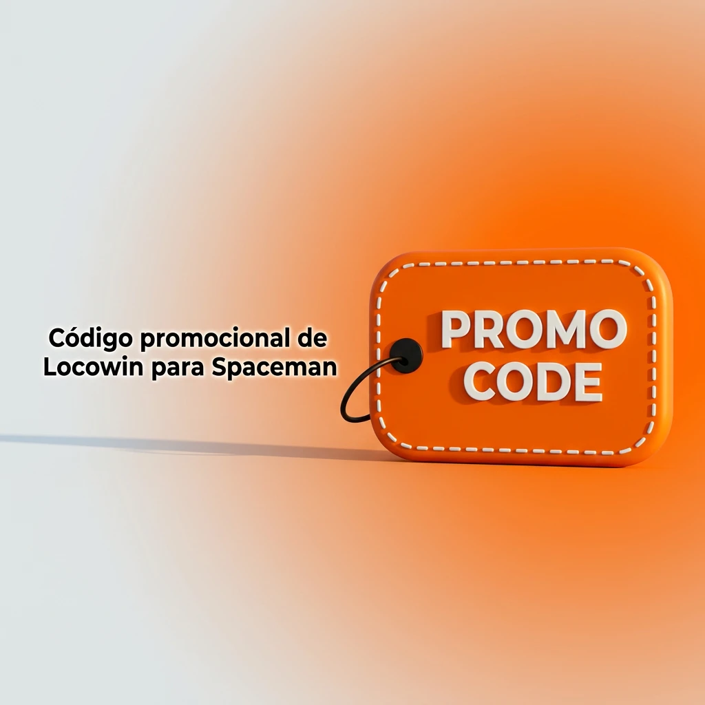 Código promocional exclusivo de Locowin para el juego Spaceman, con campo de entrada en registro o perfil.