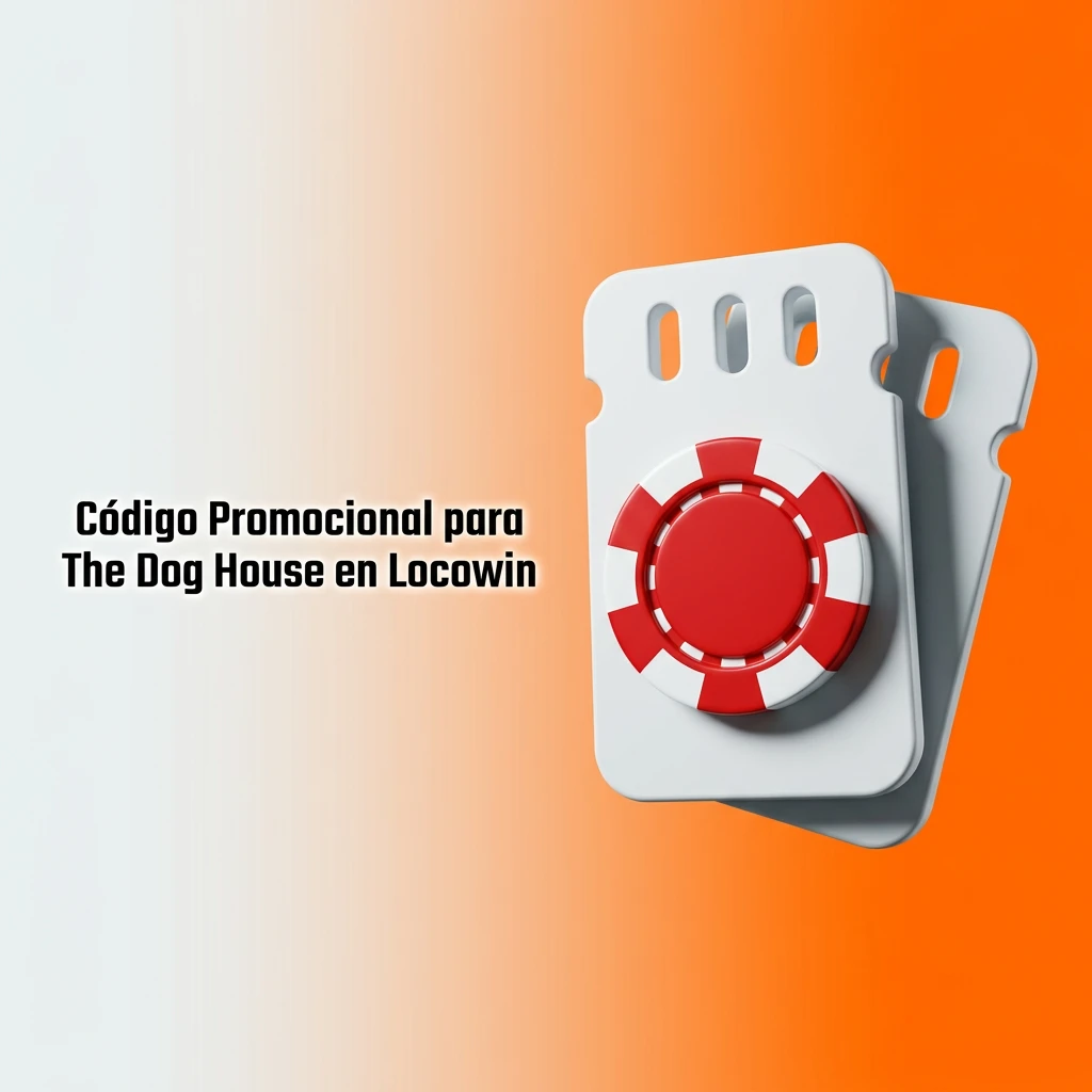 Código promocional exclusivo de Locowin para The Dog House con perro animado y símbolos de casino