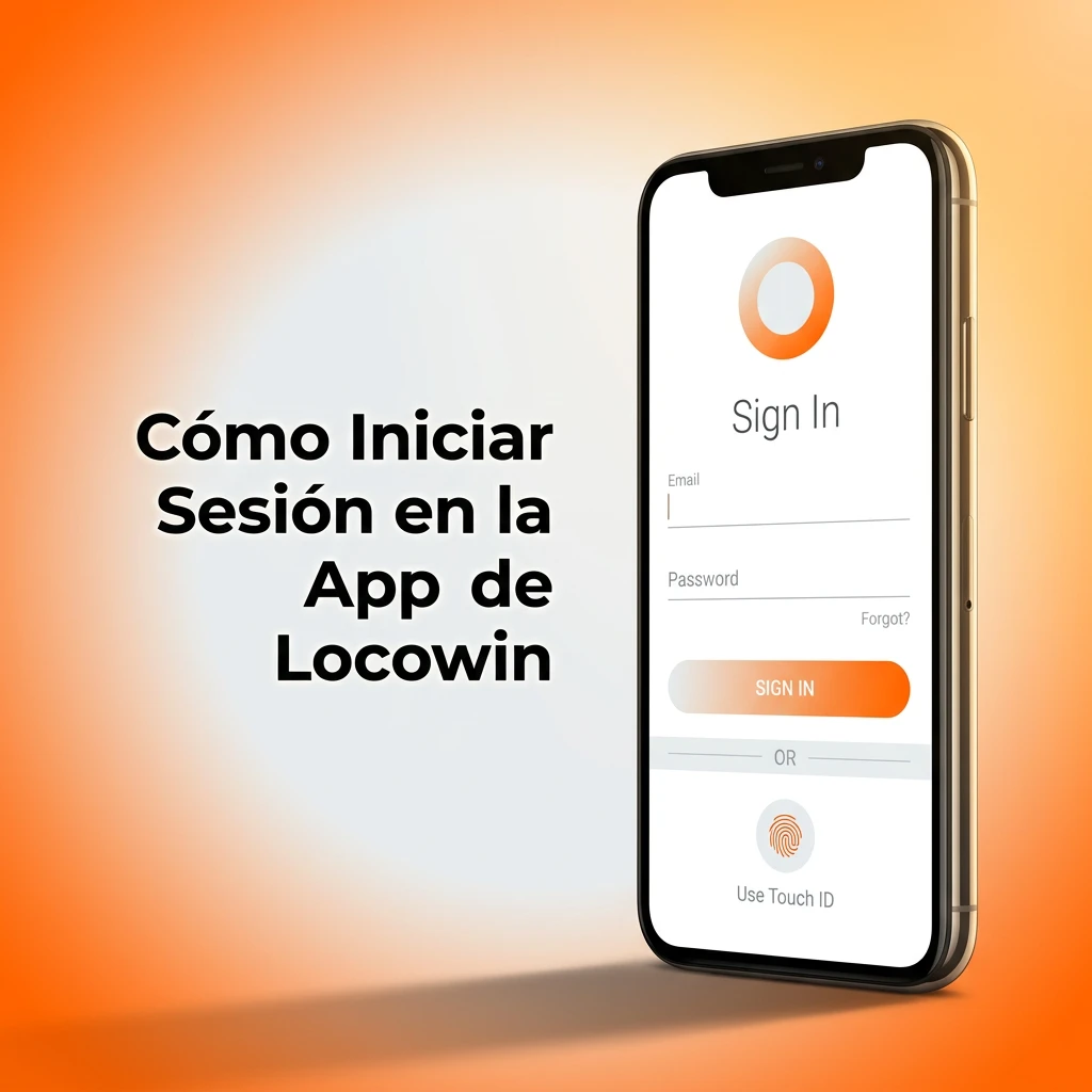 Pantalla de inicio de sesión de la app Locowin con campos de correo y contraseña y botón Entrar.