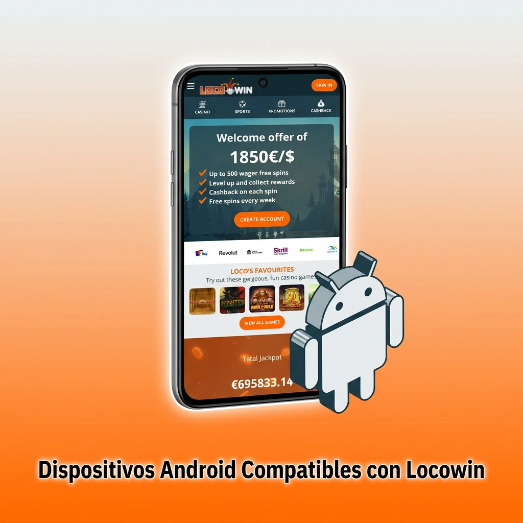 Compatible Android devices for Locowin including Samsung, Xiaomi, OPPO, OnePlus, Google Pixel, Huawei, Motorola, Sony