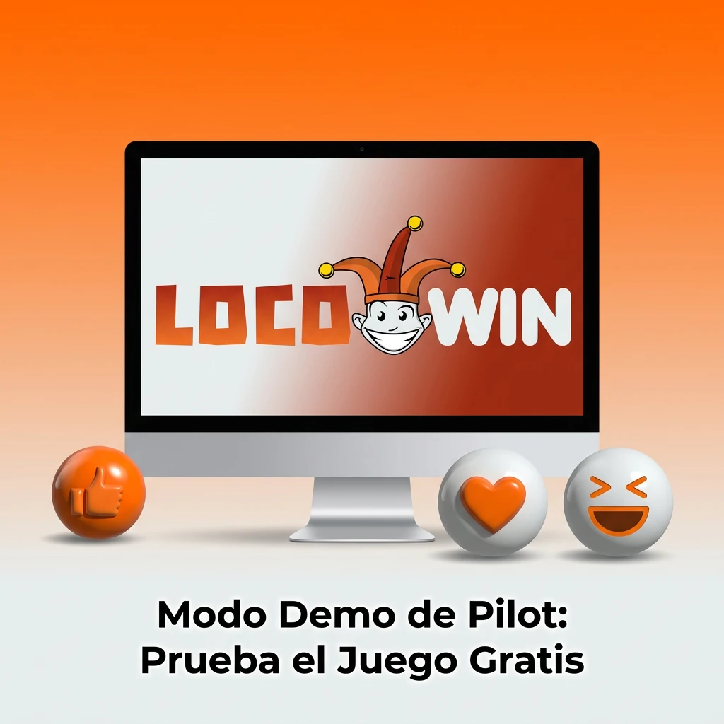 Pilot demo mode on Locowin with virtual balance, showing game mechanics and multipliers for free practice.